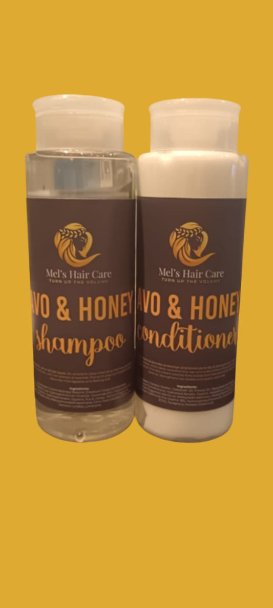 500ml Avo & Honey Sulphate Free Shampoo and Conditioner
