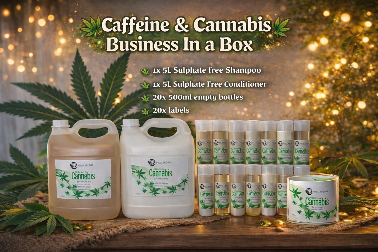 5L Caffeine and Cannabis business in a box