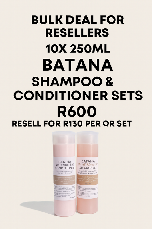 Batana 250ml Pearl Creamy Shampoo & Nourishing Conditioner Set - Resellers