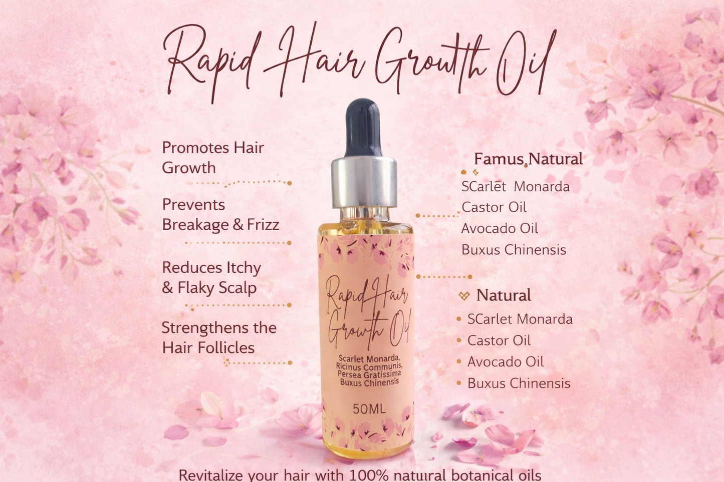 50ml Rapid Hair Growth Oil