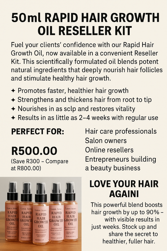 50ml Rapid Hair Growth Oil- Reseller Kit