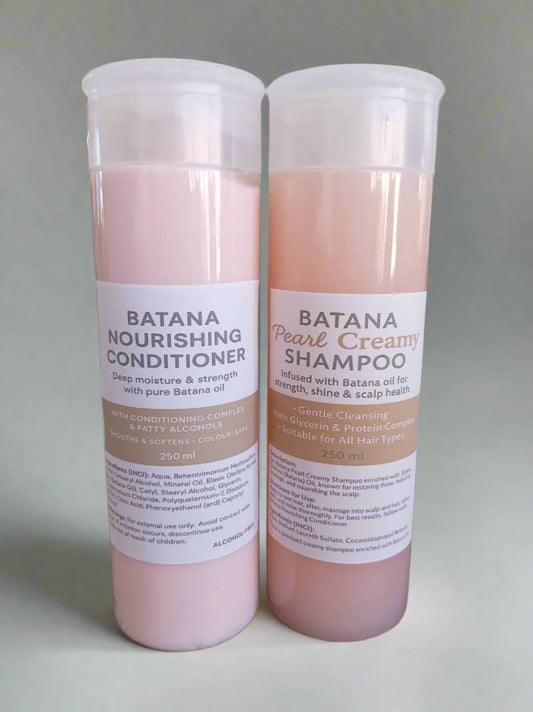 Batana 250ml Pearl Creamy Shampoo & Nourishing Conditioner Set