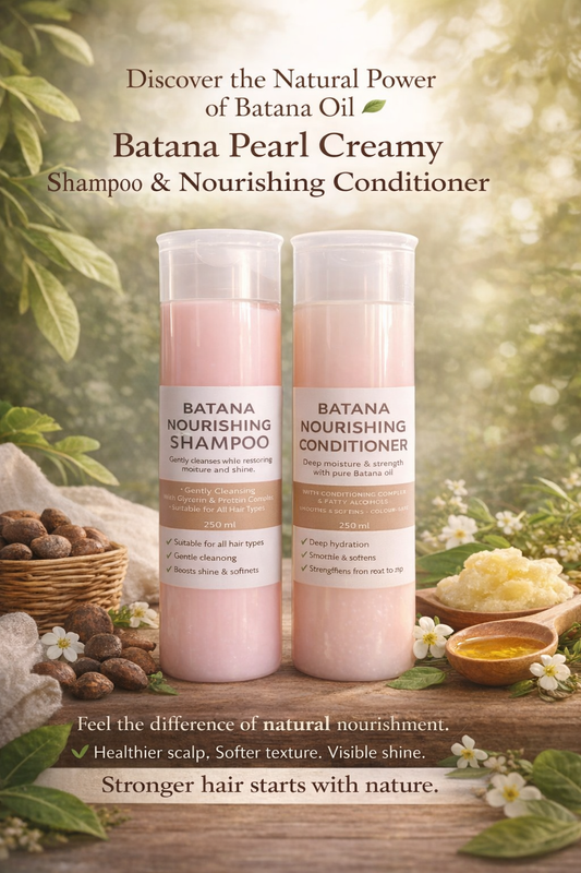 Batana 250ml Pearl Creamy Shampoo & Nourishing Conditioner Set