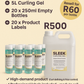 Sleek Curling Gel Reseller Combo – 5L + 20 x 250ml Bottles & Labels | Wholesale Haircare